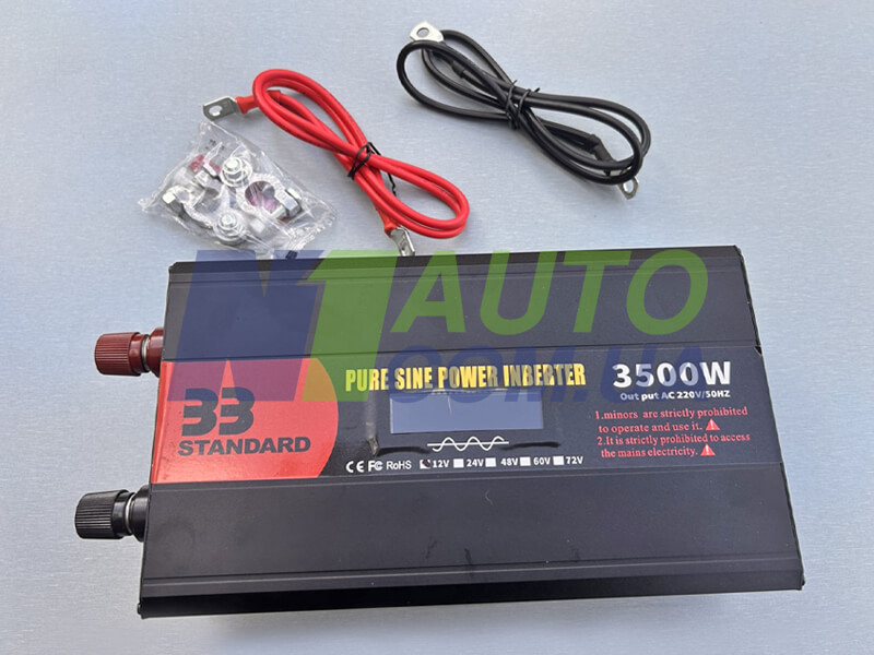 いと子ページ Инвертор 3500W 12V ЗЗ Power, чистый синус, дисплей, защита от