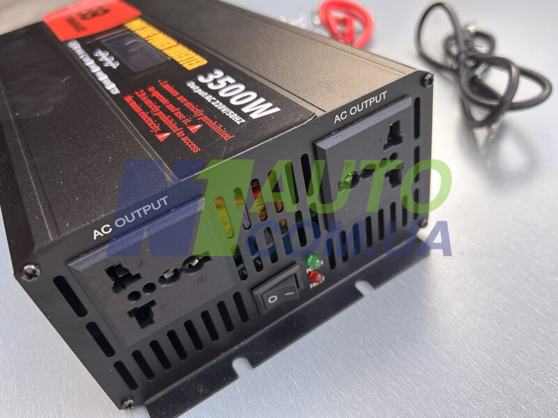 Инвертор 3500W 12V ЗЗ Power, чистый синус, дисплей, защита от