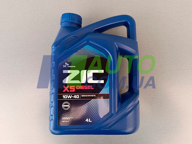 舜帝　5/10 ZIC X5 10W-40 Diesel 4 л – полусинтетика для дизельных двигателей