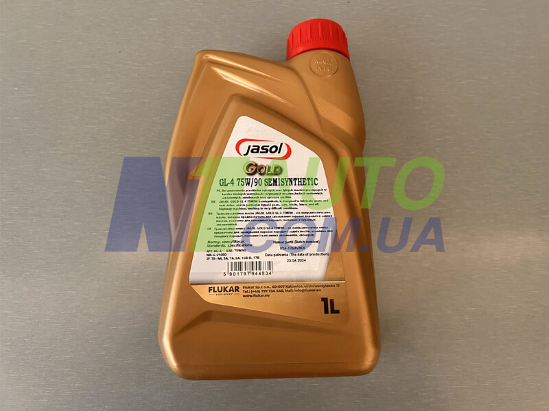 Масло JASOL 75W-90 GL-4 для КПП и мостов, 1 литр