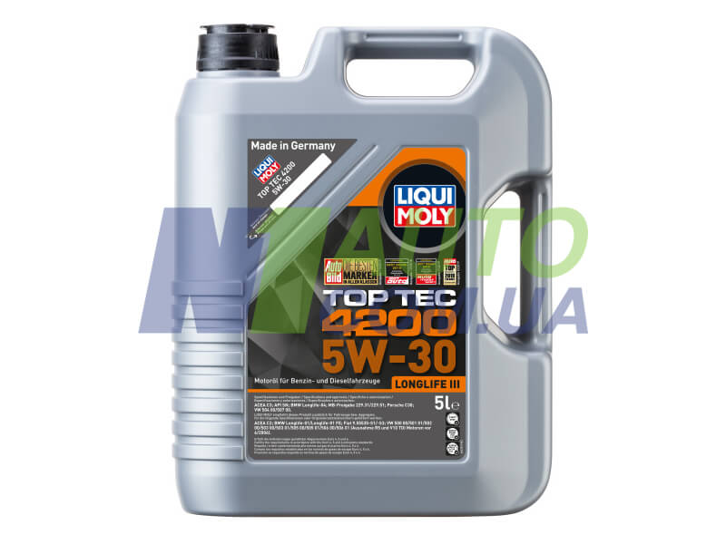 メンテナンス LIQUI MOLY TOP TEC 4200 5W-30 5L Liqui Moly Top Tec 4200 5W-30 - синтетическое моторное масло для