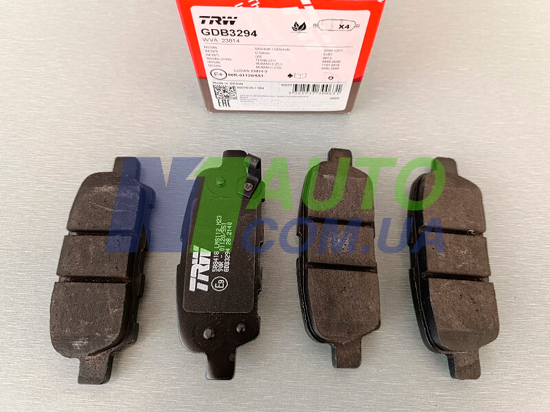 Nissan Rogue, Rogue Sport, X-Trail Колодки тормозные задние TRW