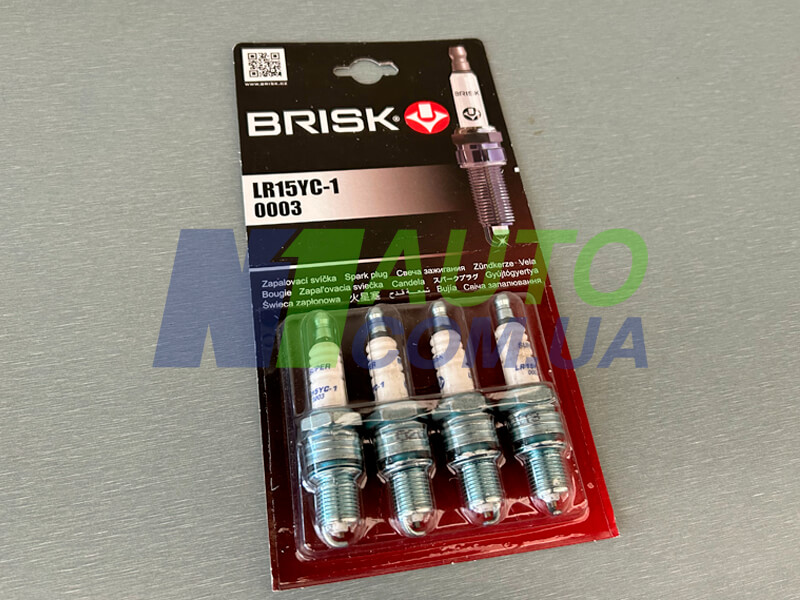 BRISK Свічки запалювання LR15YС-1 ВАЗ 2108-21099 2110 8 кл інжектор
