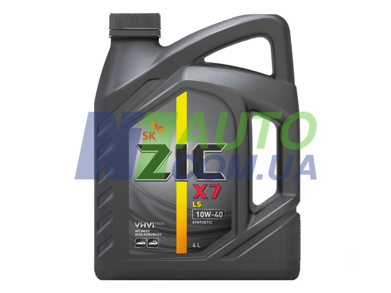 ZIC X7 LS 10W-40, 4 л: Синтетическое масло с современными
