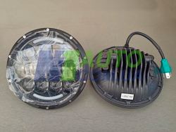 Универсальные светодиодные Led фары 7 дюймов на 75W ДХО Нива / Ваз / Уаз