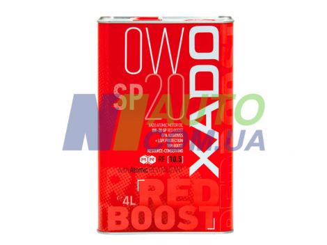 XADO 0W-20 SP RED BOOST 4 л — синтетичне масло для бензинових та